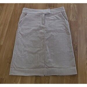 Doki Geki Womens Size M Tan/Brown Coduroy Pencil Skirt EUC